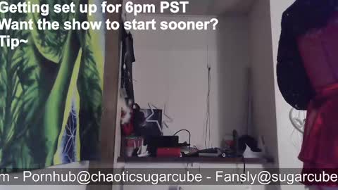 chaoticsugarcube online show from October 3, 12:43 am