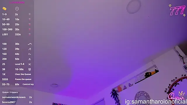 Samantha Rolon online show from July 11, 5:12 am